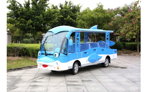 半封閉海豚款 電動觀光車