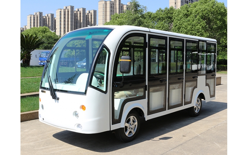 14座封閉玻璃門電動觀光車  封閉DN-14F