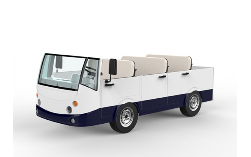 8座半封閉電動觀光車